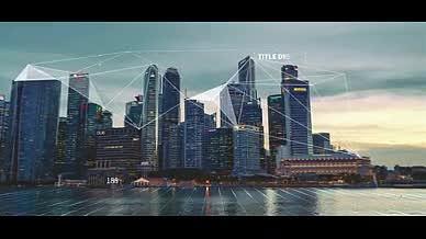 科技线条城市AE模板视频的预览图